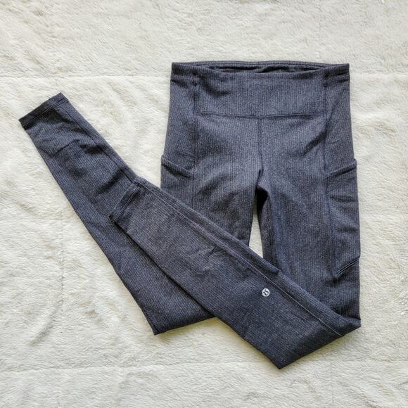 Lululemon Athletica Speed Up Tight Charcoal Leggings - Picture 2 of 5